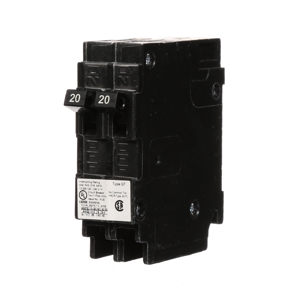 Siemens® QT 20-Amp 1-Pole Non-Circuit-Limiting Tandem Circuit