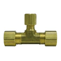 Sioux Chief 1/4 inch Lead-Free Brass Compression Tee with Insert