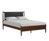 Queen Platform Bed Frame with Headboard - Wood/Black