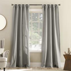 No. 918 Chase 40"W x 63"L Grey Semi-Sheer Tab Top Curtain Panel at Menards®