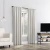 Sun Zero® Jordan 40"W x 84"L Ecru Blackout Rod Pocket Curtain Panel