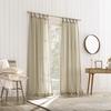 No. 918 Bellevue 74"W x 84"L Taupe Light Filtering Tab Top Curtain Panel Pair