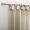 No. 918 Bellevue 74"W x 84"L Taupe Light Filtering Tab Top Curtain Panel Pair