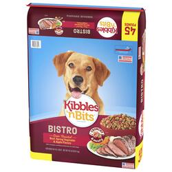 Kibbles n Bits Bistro Oven Roasted Beef Dry Dog Food 45 lb. at