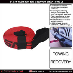 Snap-Loc®2 X 30' Heavy Duty Tow & Recovery Truck Strap 10,000 Lb at  Menards®