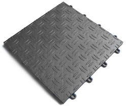 MotorDeck™ Double Diamond Graphite 12 x 12 Garage Floor Tile