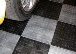 MotorDeck™ 12 x 12 Coin Top Modular Garage Floor Tile at Menards®