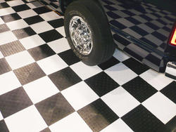 12 x 12 Garage Flooring Tile Flooringinc Color: Shelby Blue/Black