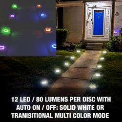 Luminar Outdoor 4 Piece White LED Solar Light Set NiCd Weatherproof 61444 