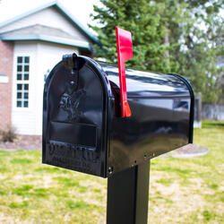 Architectural Mailboxes® Elite Black Post-Mount Mailbox at Menards®