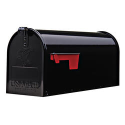 Architectural Mailboxes® Elite Black Post-Mount Mailbox at Menards®