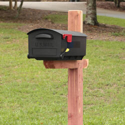 Gibraltar Mailboxes® Patriot Black Post-Mount Mailbox at Menards®