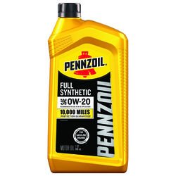 Pennzoil® Full Synthetic 0W-20 Motor Oil - 1 Quart at Menards®