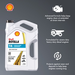 Shell Rotella® T4 Triple Protection 15W-40 Diesel Engine Oil- 1