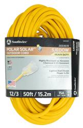 Southwire ® 50' 12/3 Polar/Solar Yellow Outdoor Heavy-Duty Cold Weather Extension Cord