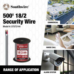 Red Alert Riser Wire Southwire® 500' 18/2 Shielded Gray Riser Security Wire at Menards®