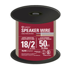 Menards Wire Southwire 50' 18/2 Stranded Clear Speaker Wire at Menards®