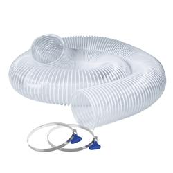 Dust Right 4" Antistatic Hose - 10 Feet Flexible Plastic Dust Collector Hose W