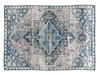 Sparkk Home Washable Blue Fracture 5' x 7' Area Rug