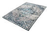 Sparkk Home Washable Blue Fracture 5' x 7' Area Rug
