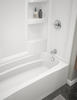 Delta® Hycroft™ ProCrylic® 60"W x 30"D x 77-7/8"H White Bathtub Shower Kit with Right Drain (4-Piece)