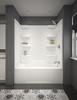 Delta® Hycroft™ ProCrylic® 60"W x 32"D x 77-7/8"H White Tub/Shower with Right Drain (4-Piece)