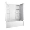 Delta® Hycroft™ ProCrylic® 60"W x 32"D x 77-7/8"H White Tub/Shower with Right Drain (4-Piece)