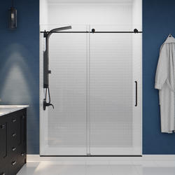 ANZZI® Aura 2-Jet Matte Black Shower Panel with Heavy Rain Shower
