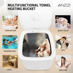 加温機2台セット ANZZI® 23L Luxury White Bucket Towel Warmer at Menards®
