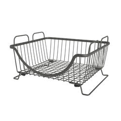 Spectrum® Ashley™ 11.75 Quart Industrial Gray Stacking Decorative