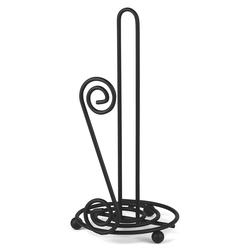 Spectrum Diversified Scroll Over The Cabinet Paper Towel Holder, Black