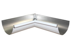 Gutter Menards Spectra Metals Musket Brown Half-Round Gutter Inside Corner at Menards®