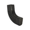 Spectra Metals 3" x 4" Black B-Style Aluminum Gutter Elbow