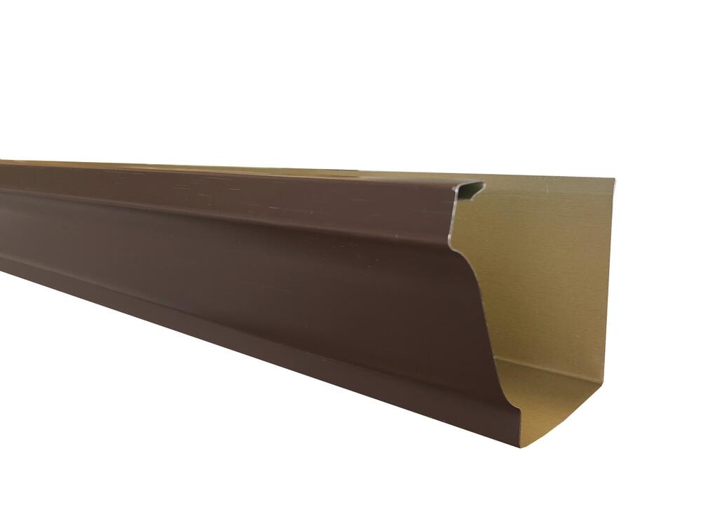 5 in. x 10 ft. K-Style Musket Brown Aluminum Gutter 5 in. x 10 ft. K-Style Musket Brown Aluminum Gutter