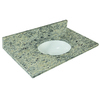 Tuscany® 37"W x 22"D Sante Cecilia Granite Vanity Top with Oval Undermount Bowl - 2 CM