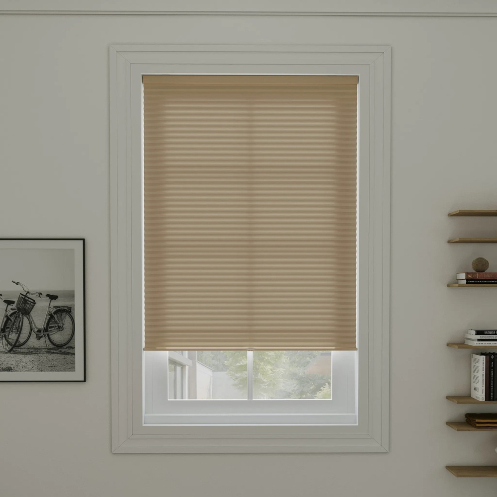 Window Images® Creamy Tan Light Filtering Cordless Cellular Shade