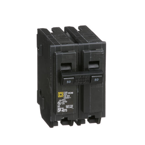 Square D™ Homeline™ 50-Amp 2-Pole Standard Circuit Breaker