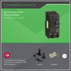 Square D™ QO™ 90-Amp 2-Pole Standard Circuit Breaker at Menards®