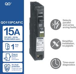 Square D™ QO™ 15-Amp 1-Pole Plug-On Neutral AFCI Breaker at Menards®