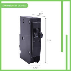 Square D™ QO™ 15-Amp 1-Pole Tandem Circuit Breaker at Menards®