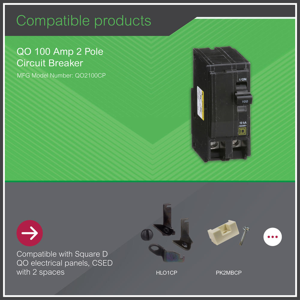QO 100 Amp 2-Pole Circuit Breaker