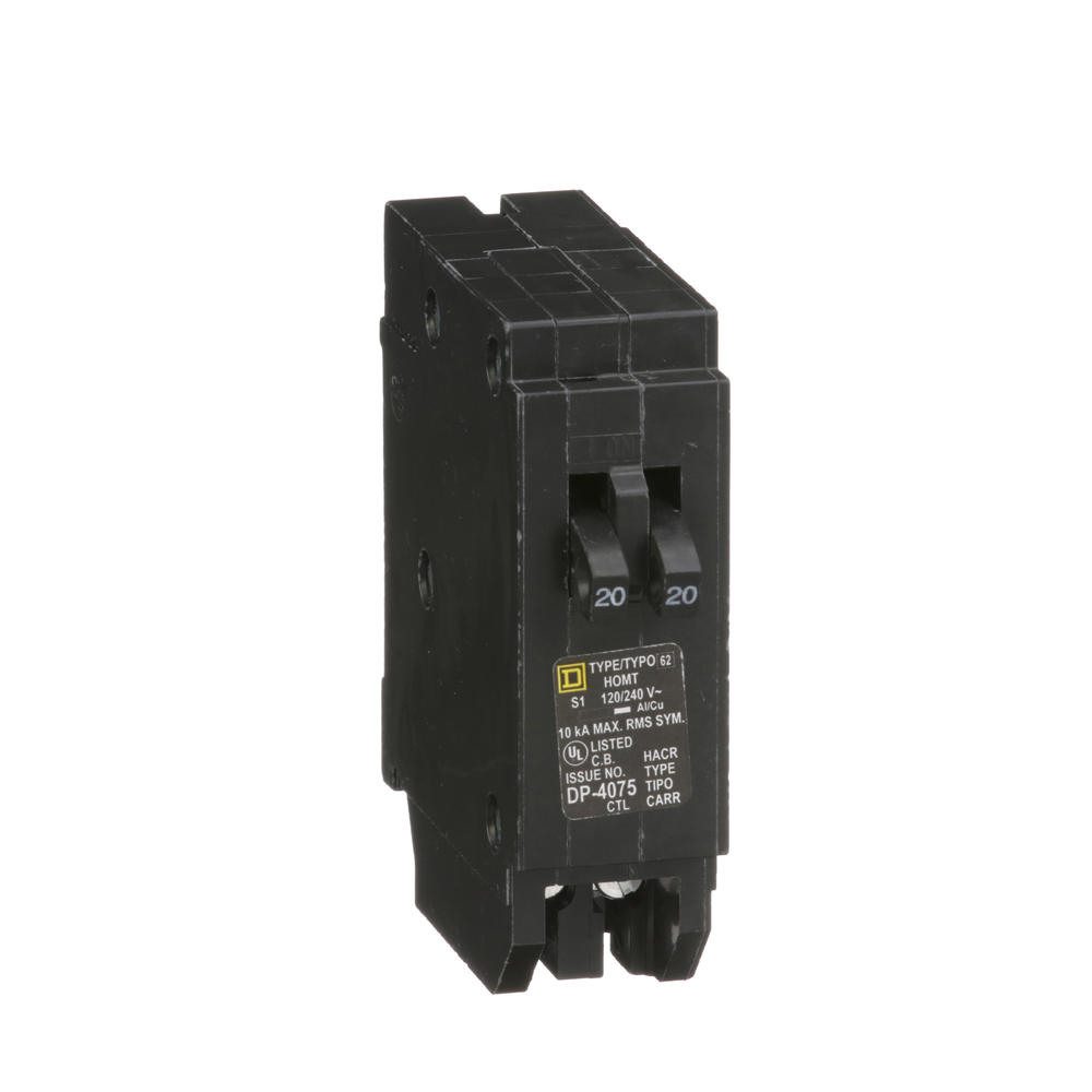 Square D Homeline 20-Amp 1-Pole Tandem Circuit Breaker