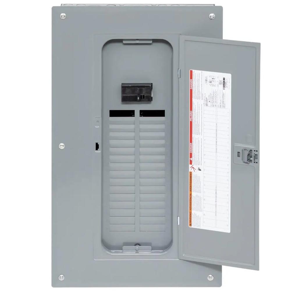 Square D QO 100 Amp 32-Space 32-Circuit Indoor Main Breaker Plug-On Neutral Load Center with Cover Value Pack