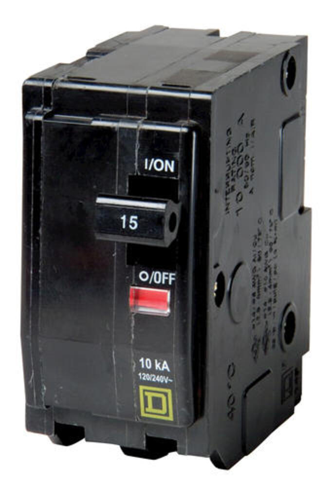 Square D QO 15 Amp 2-Pole Circuit Breaker