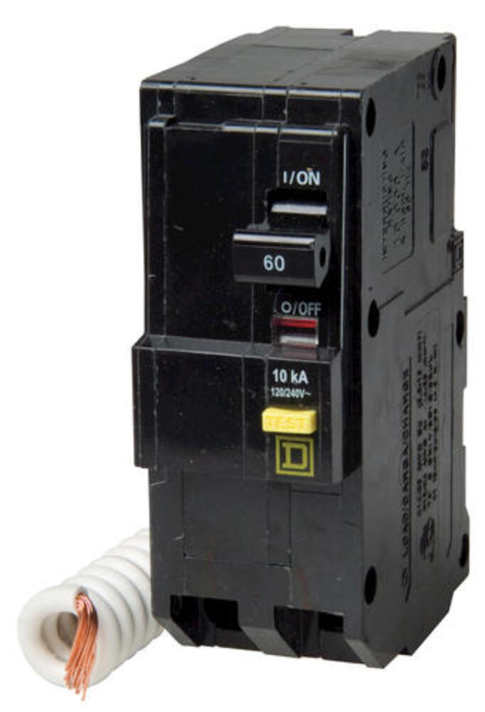 Square D QO 60 Amp 2-Pole GFCI Breaker