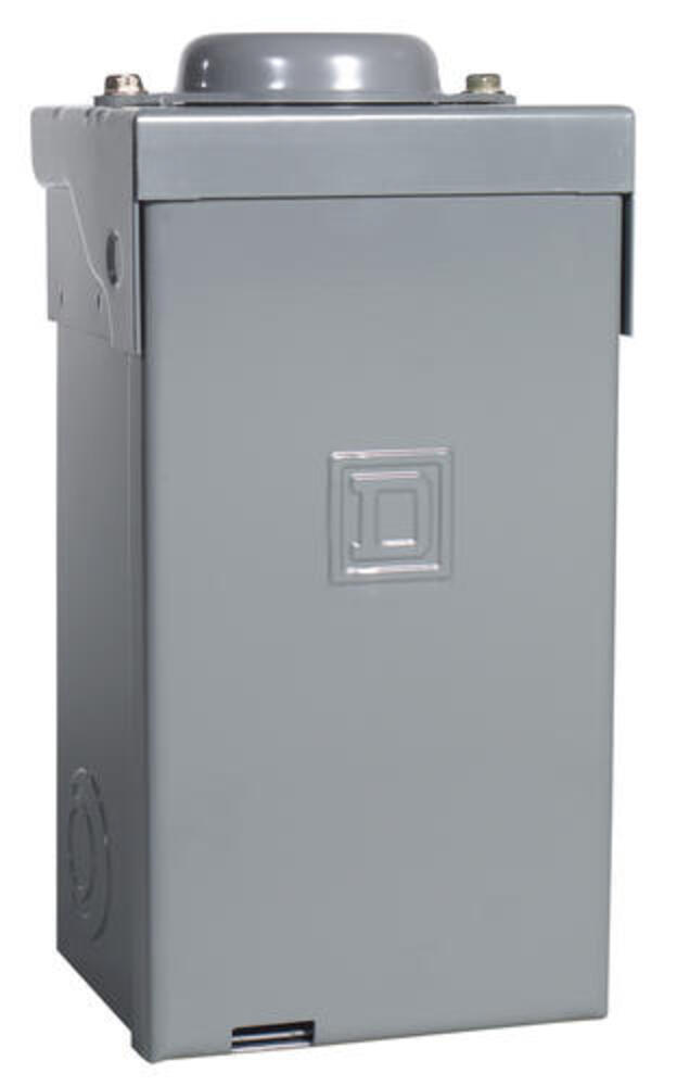 Square D QO 40 Amp 2-Space 2-Circuit Outdoor Main Lug Load Center