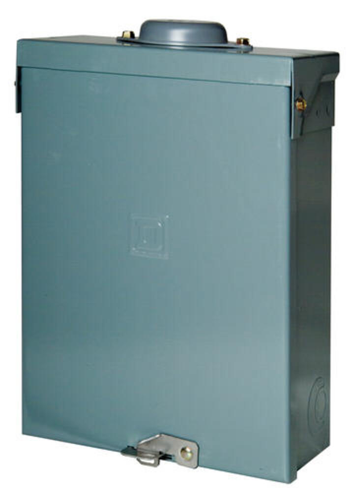 Square D QO 100 Amp 6-Space 12-Circuit Outdoor Main Lug Load Center with Cover