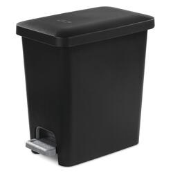 Kitchen Trash Can 13 Gallon With Swing Lid, Plastic Tall Garbage Can  Outdoor And Indoor, Large 52 Qt Recycle Bin And Waste Basket For Home,  Office, Garage, Patio, Restaraunt (Grey/Black) 