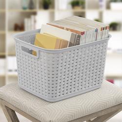 Sterilite 14'' x 11.5'' x 5'' Woven Rectangular Short Basket Organizer (6  Pack), 1 Piece - Ralphs