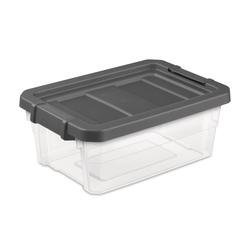 Iris Storage Container with Lid, Clear, 11 Gallon, 3 ct
